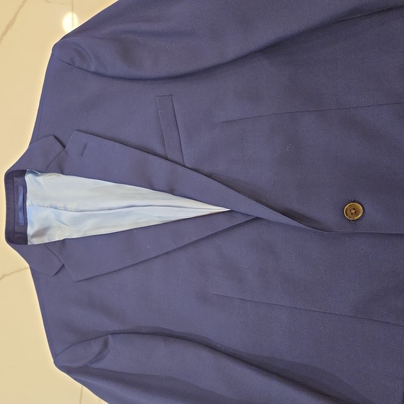 Charles Tyrwitt Mens Wool Tailored Fit Blazer Sports Jacket Navy Blue Size 40 L - Picture 3 of 12